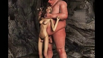 Giant Ogres Ejaculate On Animated Women In Bizarre Hentai