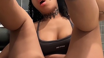 Public Gym Bathroom Encounter With An Ebony Beauty