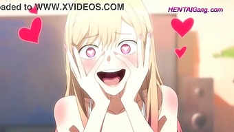 Uncensored Anime Parody With Horny Sister And Rubber-Breaking Action