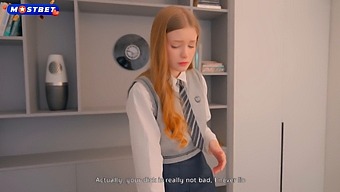 Redhead Student Caught On Webcam, Choose Between Expulsion And Rough Sex.